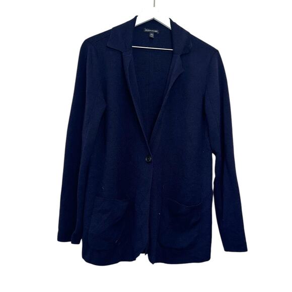 Eileen Fisher 100% Merino Wool Notch Collar Cardigan Sweater Size M - Picture 5 of 7